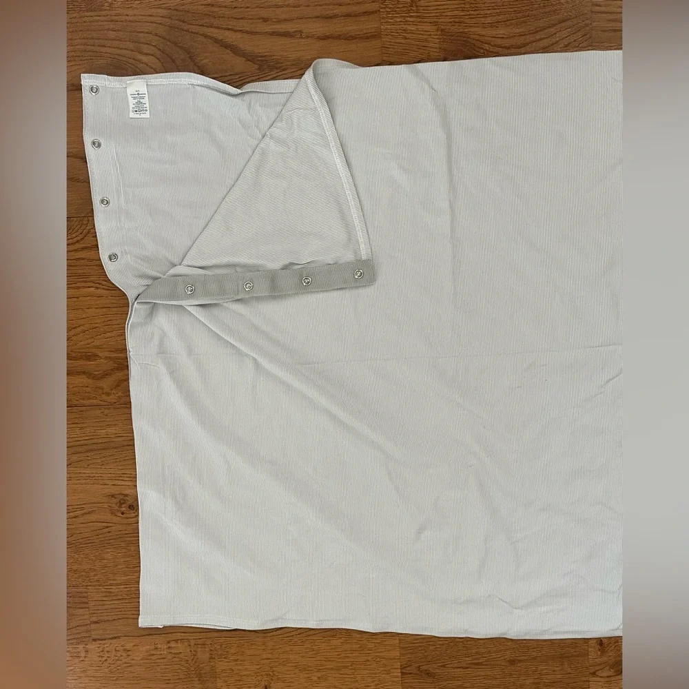 Lululemon🍋 Vinyasa Scarf Rulu Wee Stripe White Heathered Grey/White Stripe - Picture 9 of 15